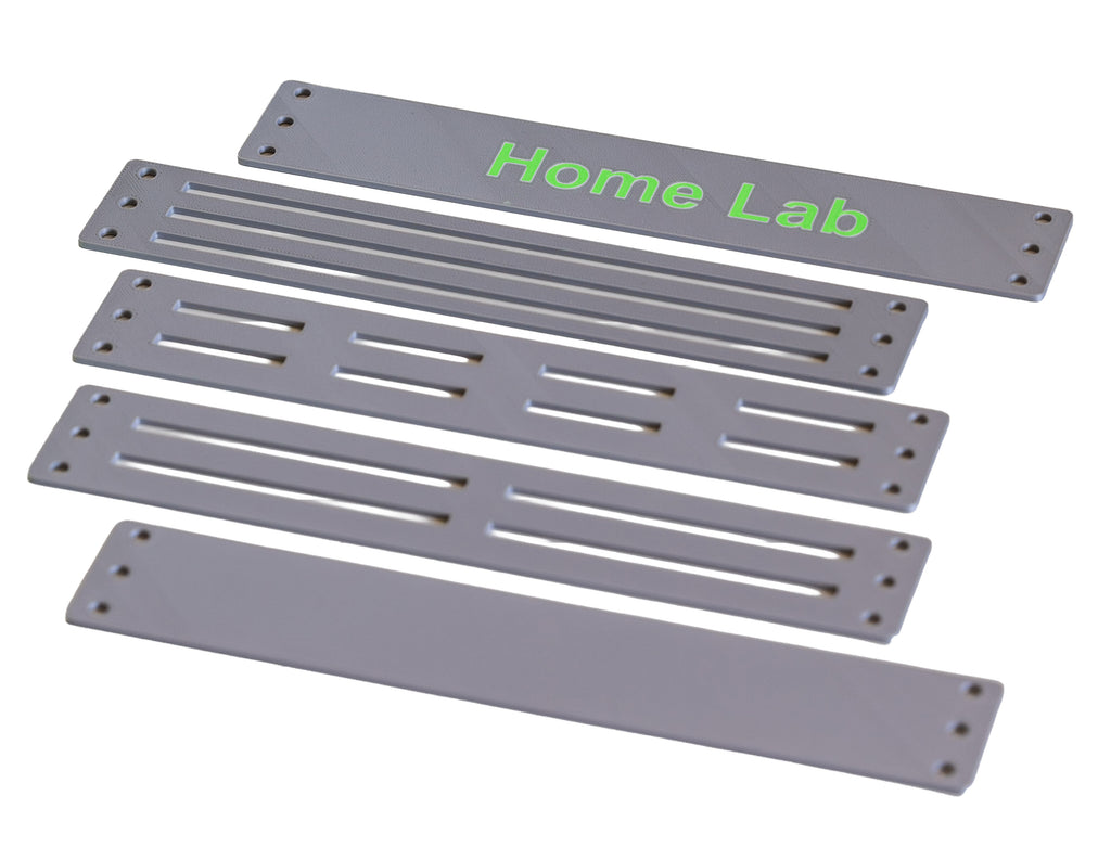 1HE 10" Rack Mount Blende: Heim Labor Netzwerkschrank