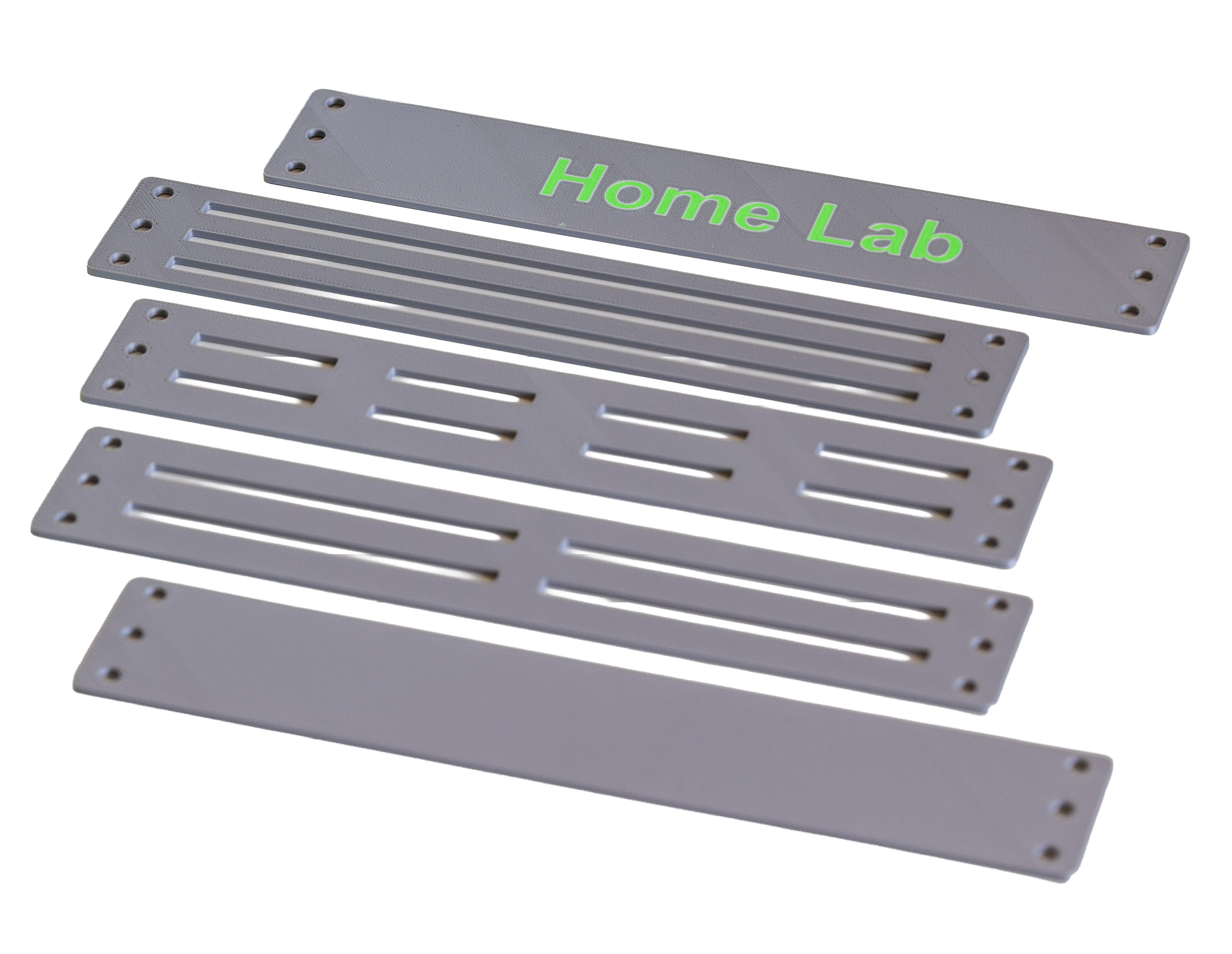 1HE 10" Rack Mount Blende: Heim Labor Netzwerkschrank