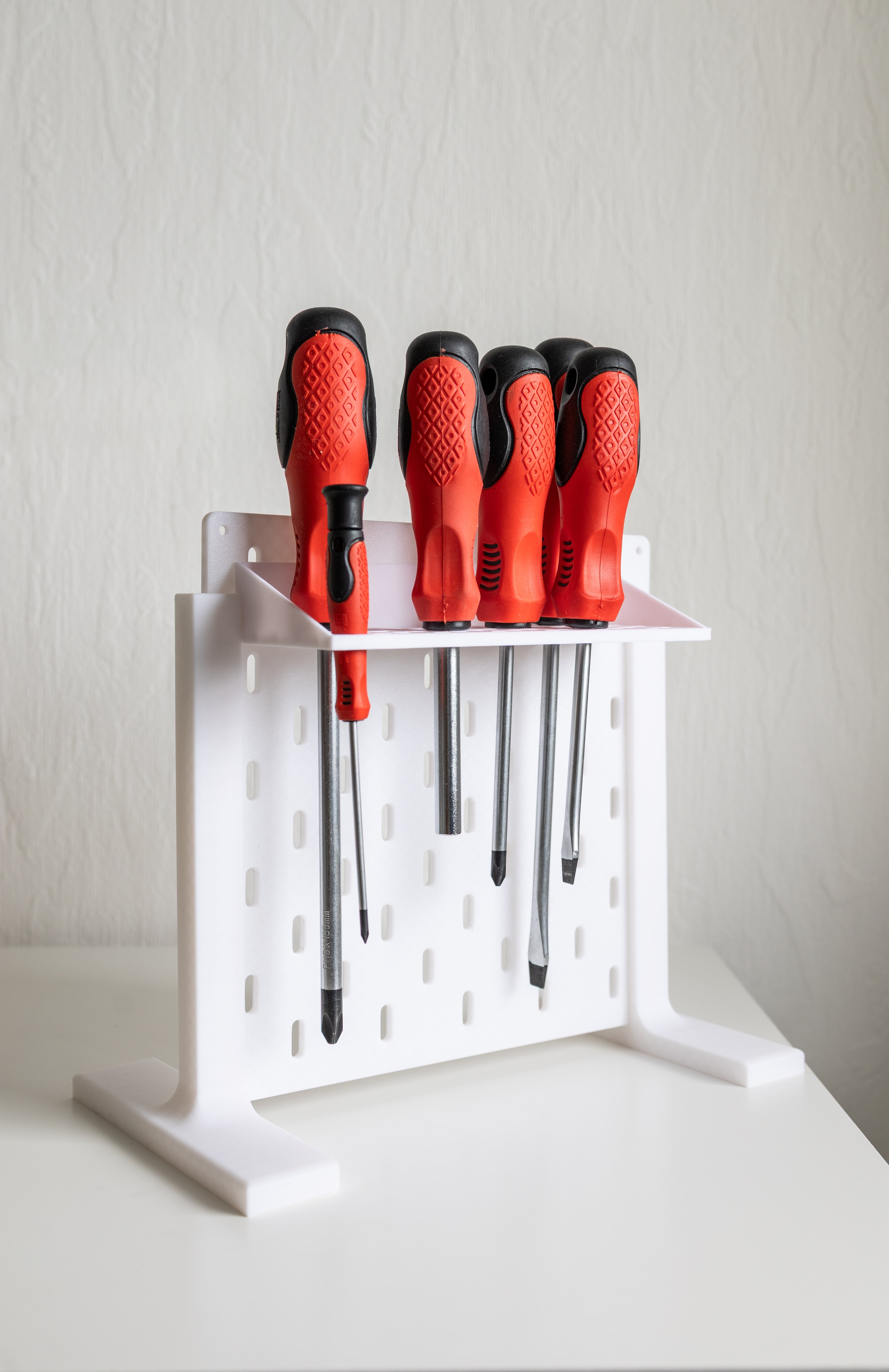 Schraubendreherhalter für SKADIS – Werkzeughalter mit Wabenmuster