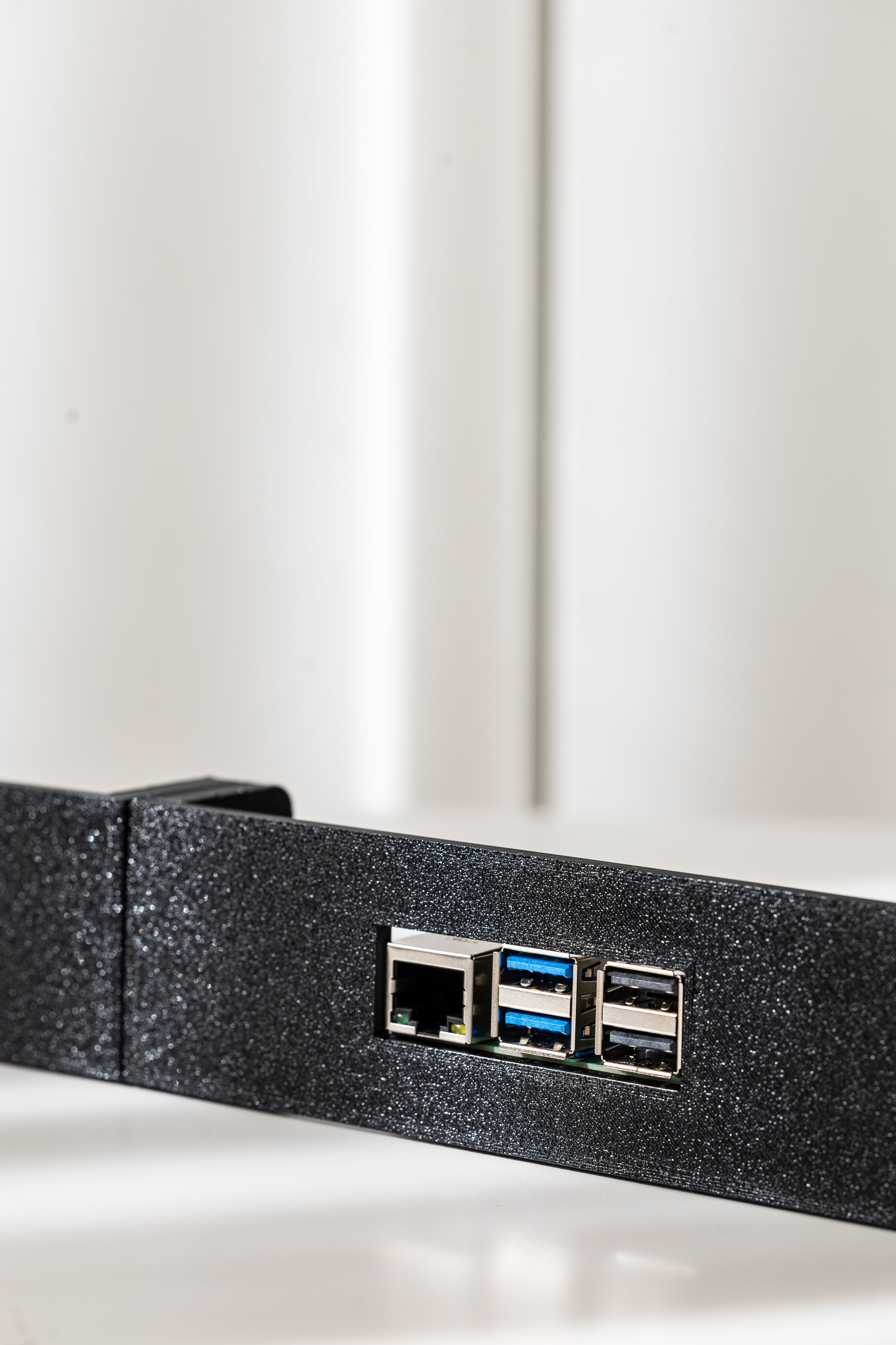1U Rackfassung für Raspberry Pi 4/5 mit PoE HAT - 19 Zoll