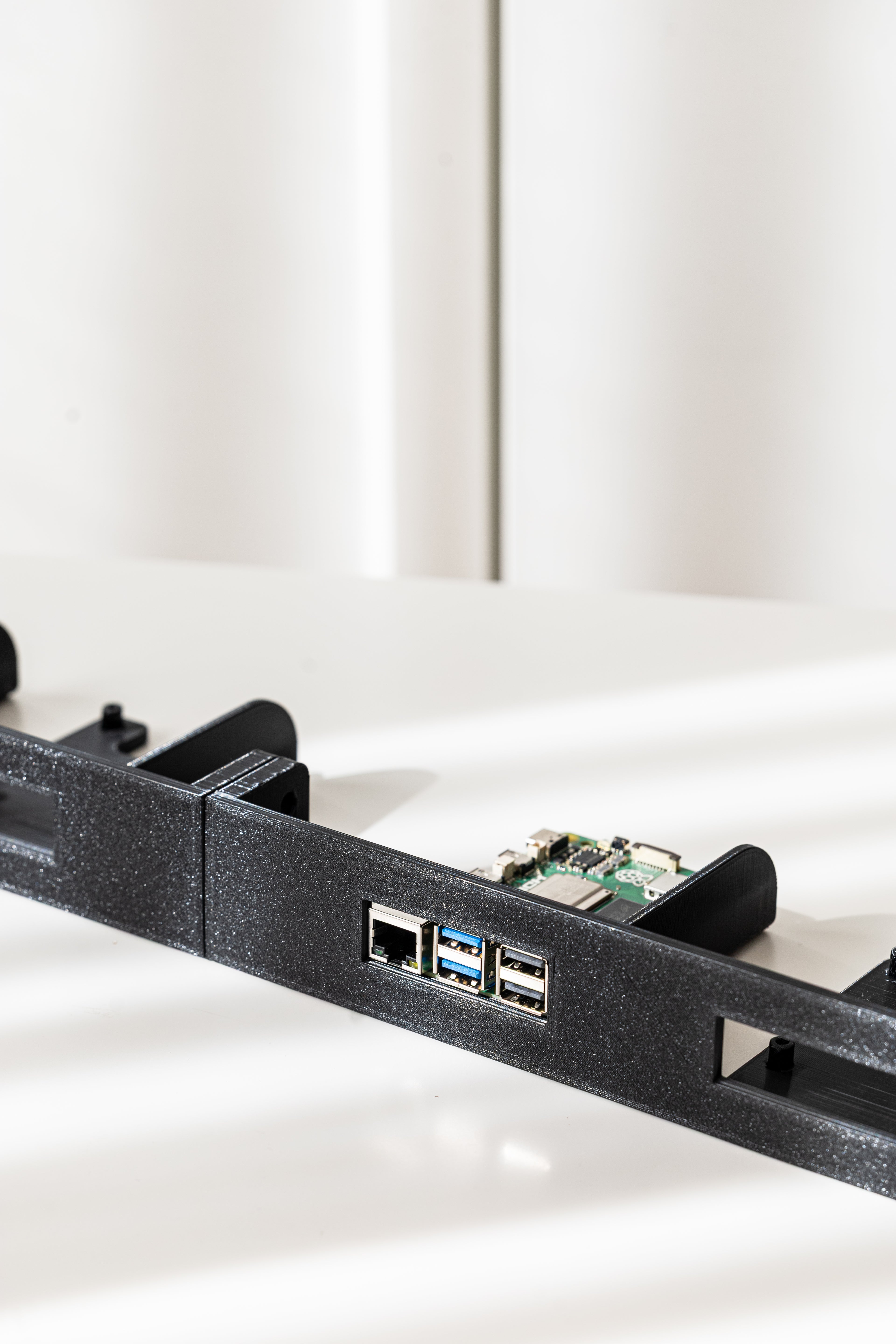 1U Rackfassung für Raspberry Pi 4/5 mit PoE HAT - 19 Zoll