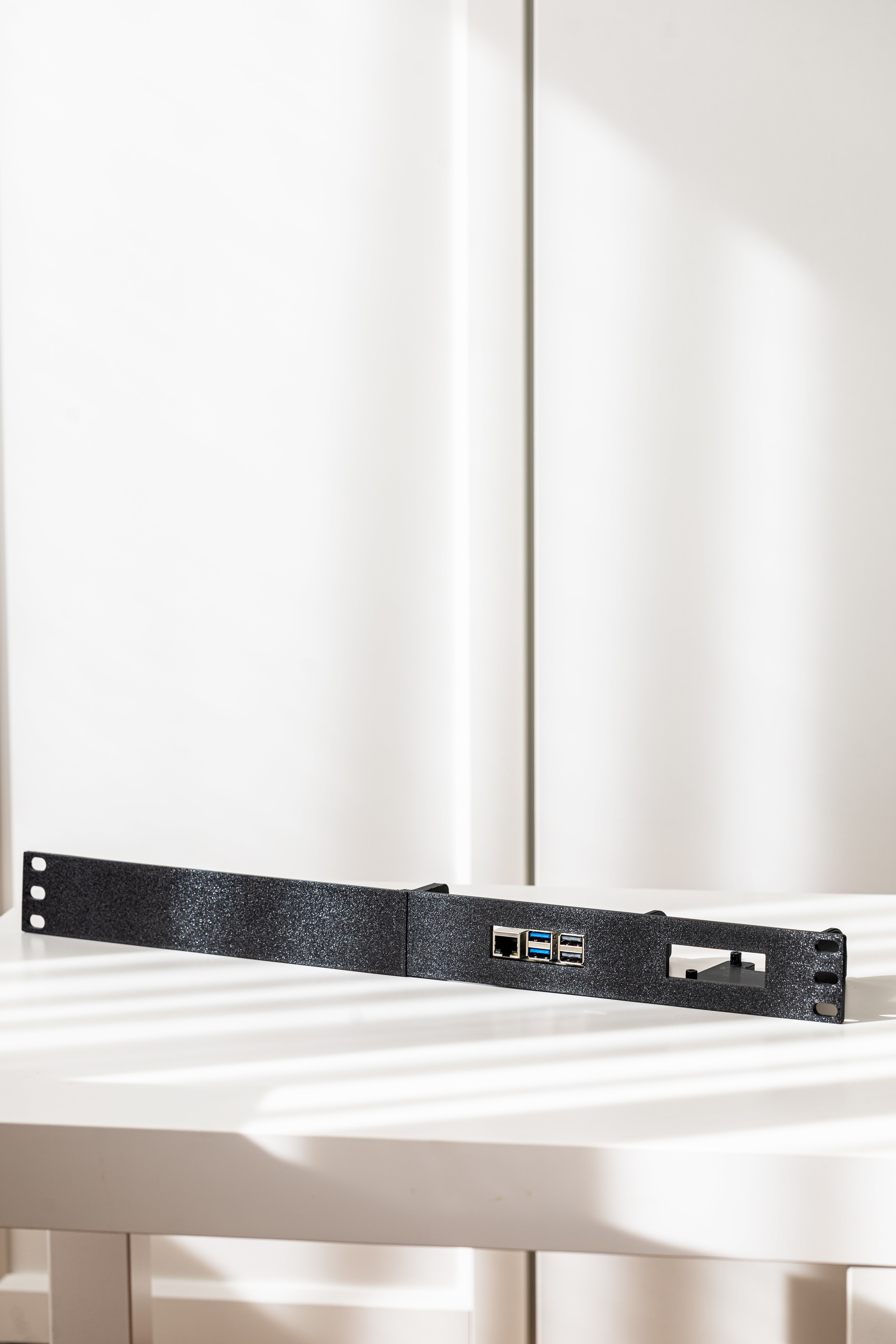 1U Rackfassung für Raspberry Pi 4/5 mit PoE HAT - 19 Zoll