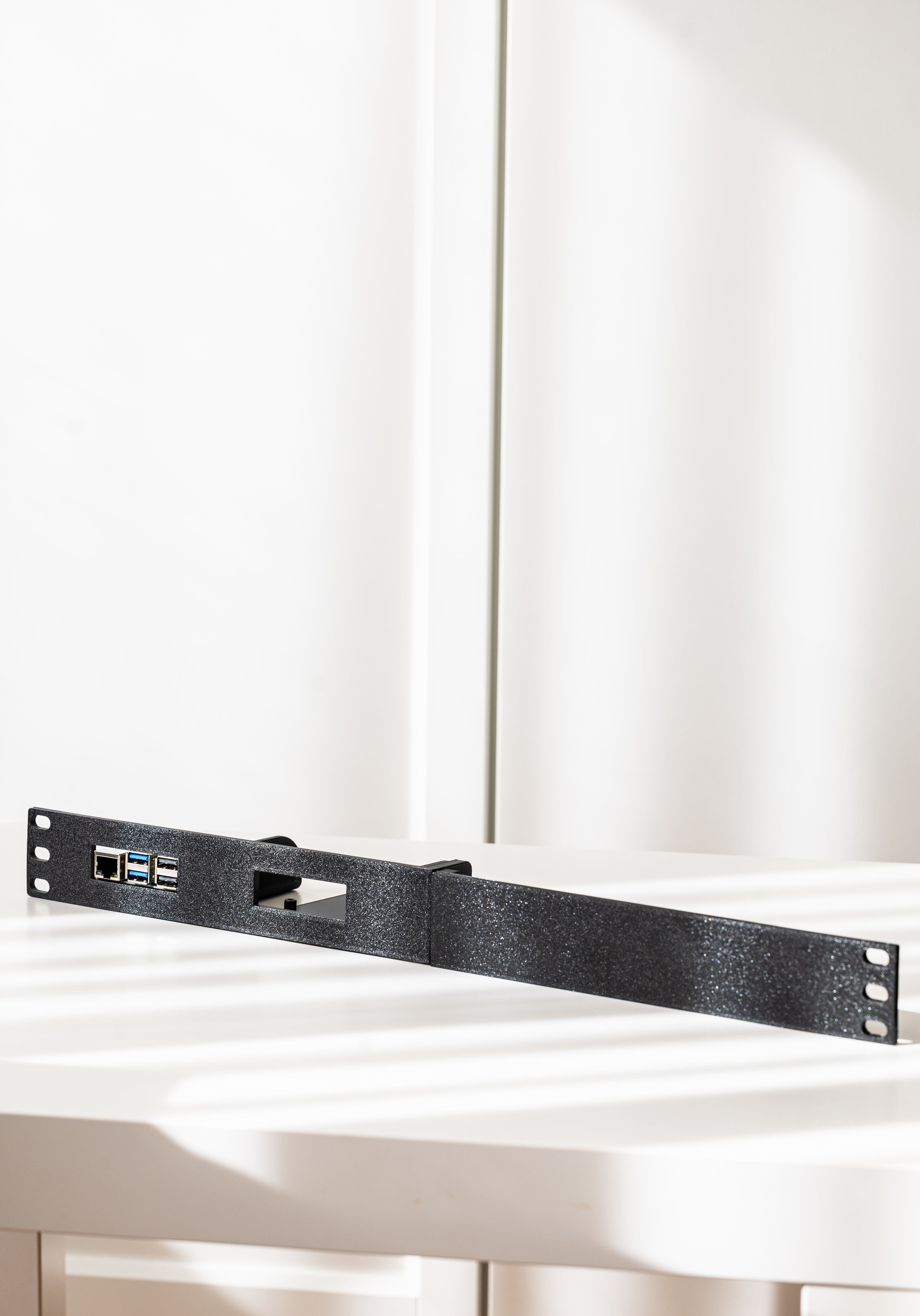 1U Rackfassung für Raspberry Pi 4/5 mit PoE HAT - 19 Zoll