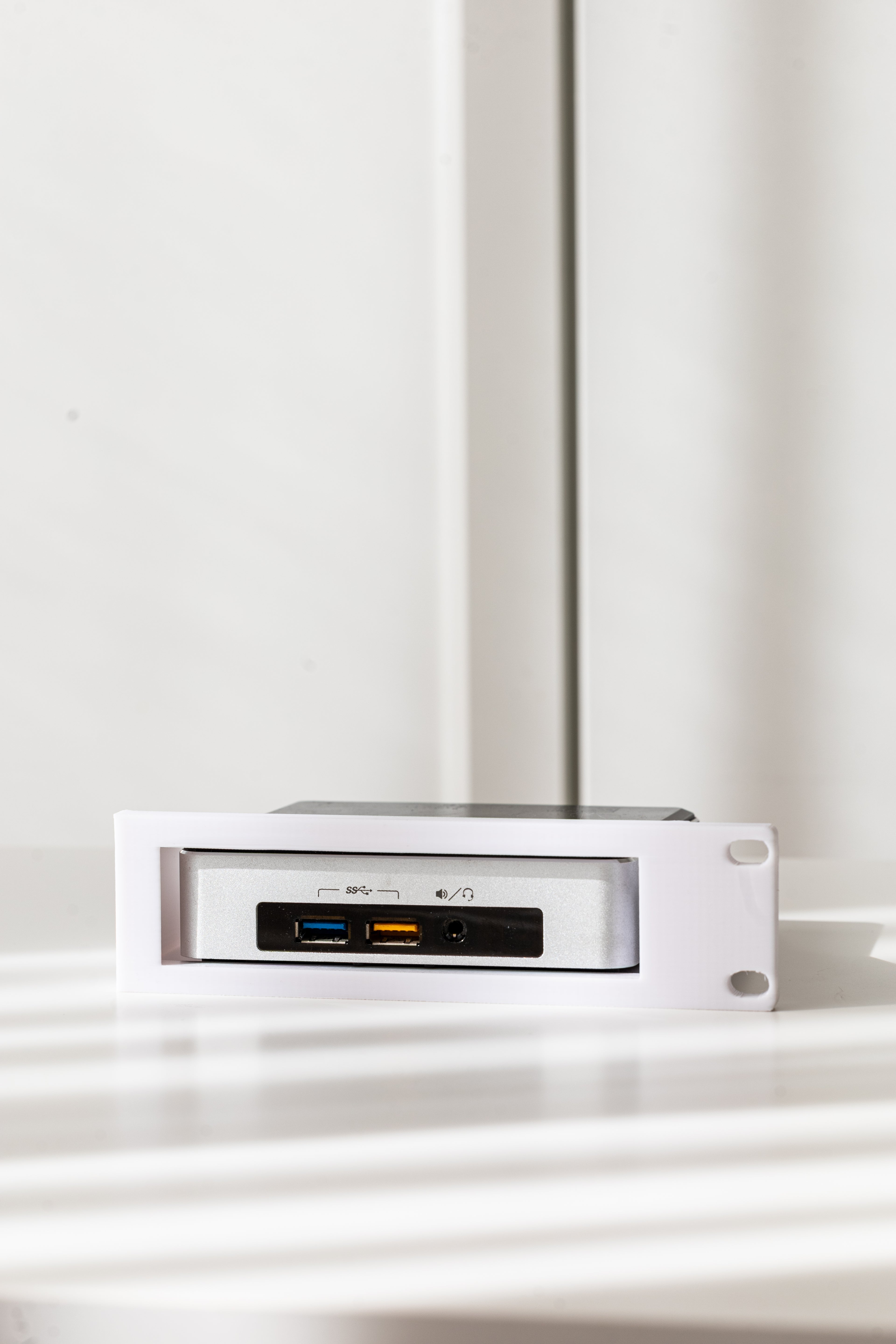 1HE Rackfassung für 3x Intel NUC Slim 19&10 Zoll Mini PC Gehäuse