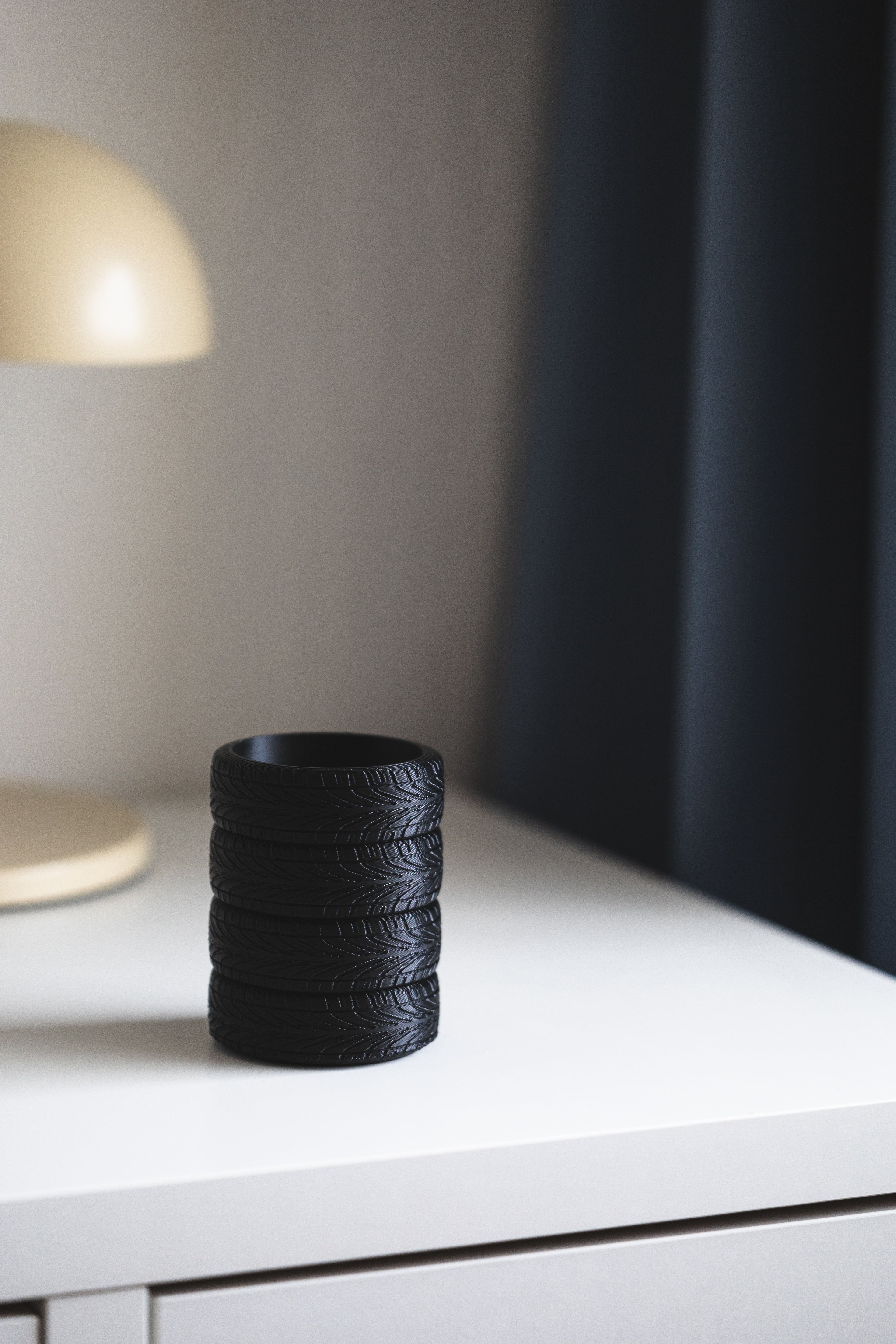 Reifen Stifthalter – 3D-druck Organizer für Schreibtisch | Geschenk für Auto-Fans & Mechaniker