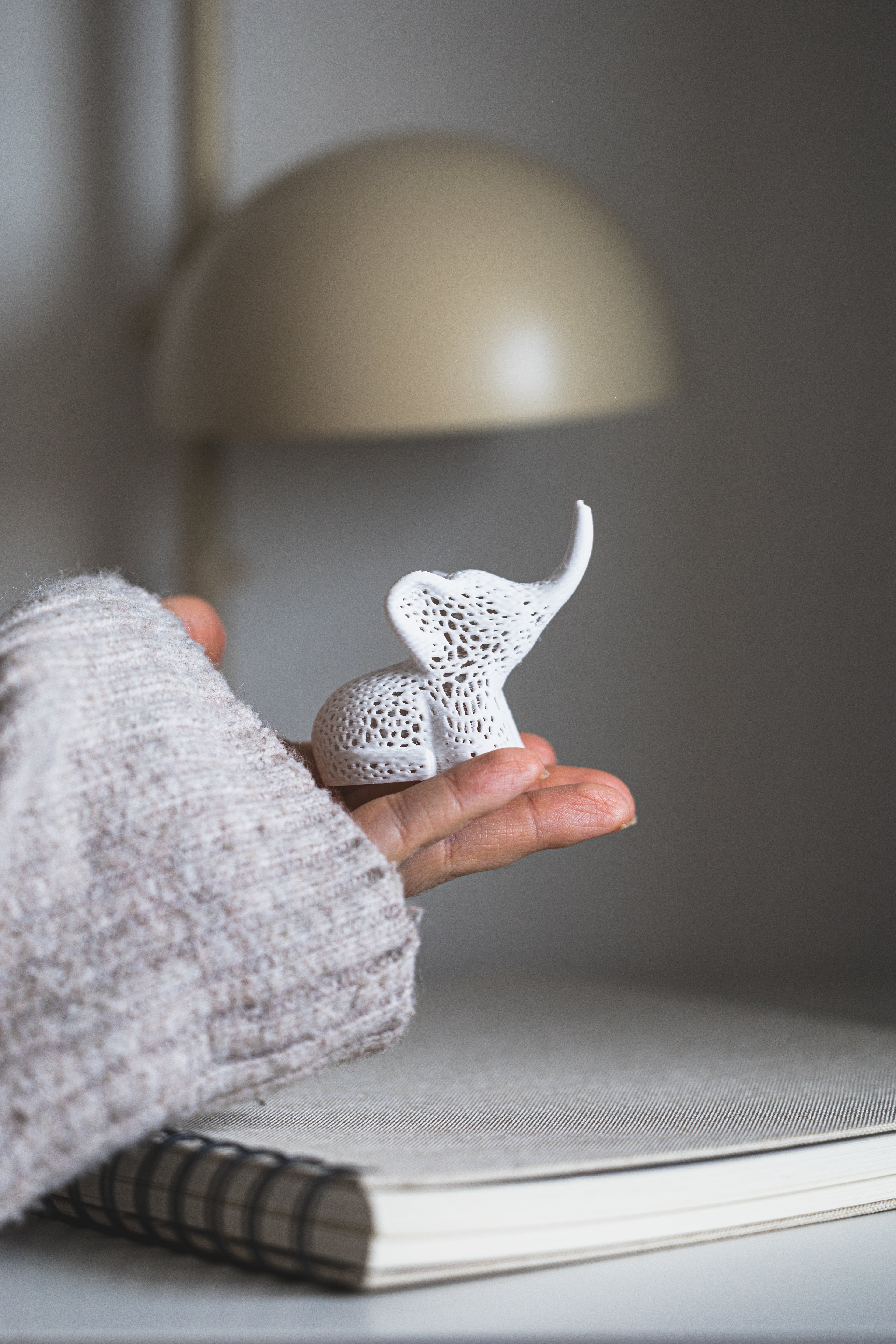 Voronoi Elefant – Einzigartige Elefanten-Skulptur