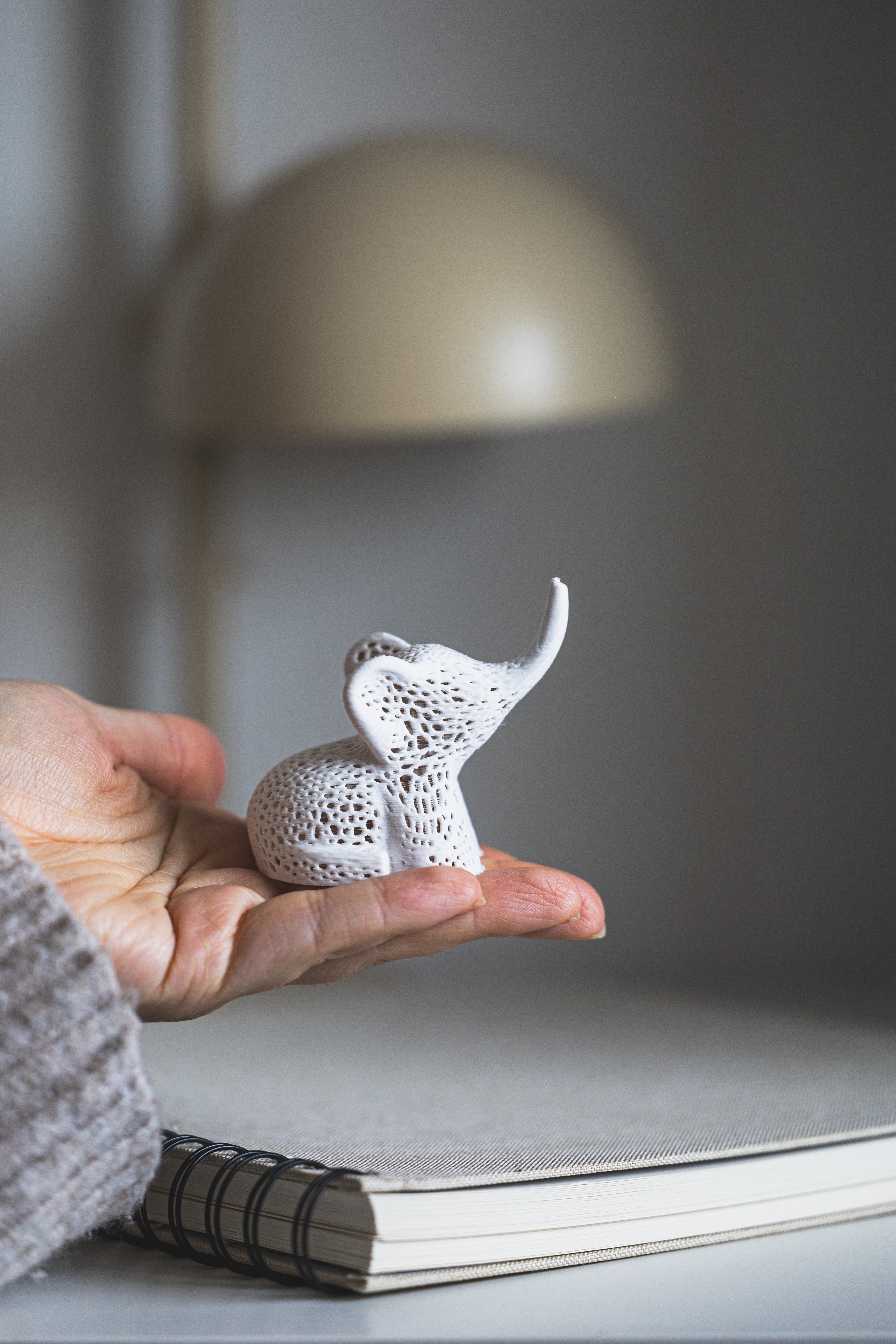 Voronoi Elefant – Einzigartige Elefanten-Skulptur