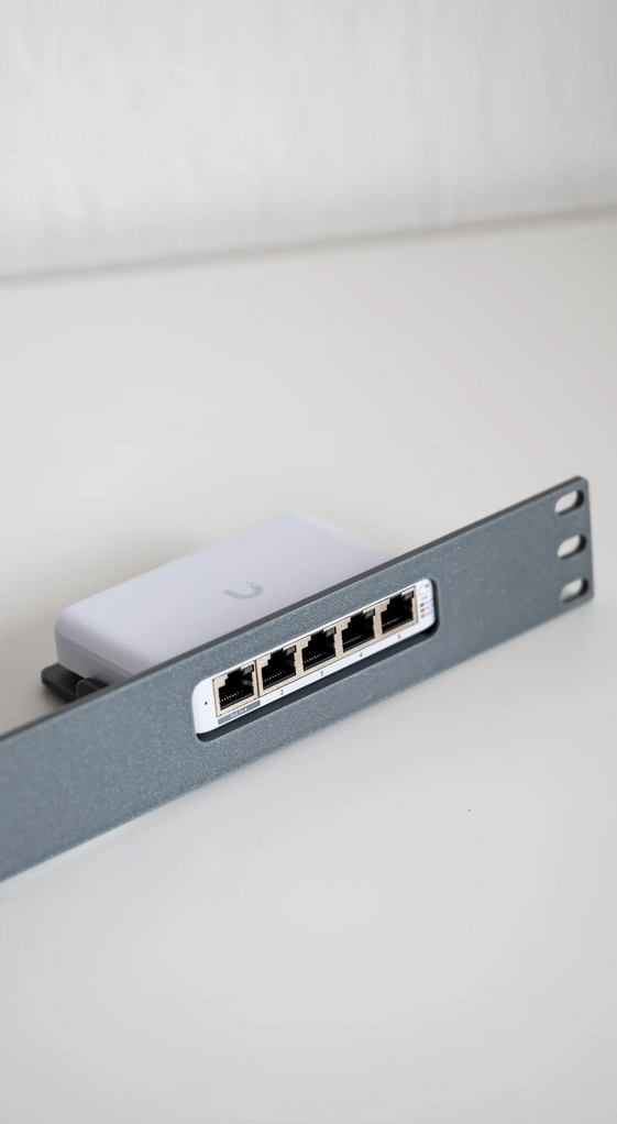 1U Halterung für UniFi Flex Mini / Flex Mini 2.5G-5 10 & 19 Zoll