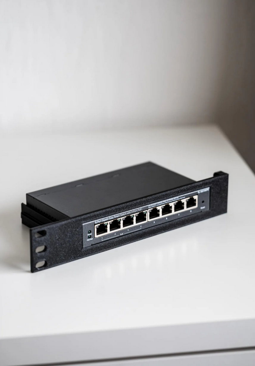 1U Rack Halterung für TP-Link SG105/OC200, SG108 10/19 Zoll