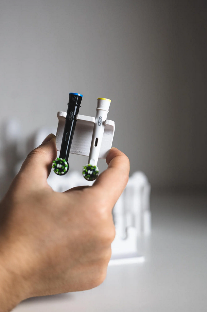 Zahnbürstenkopf Halter (z.B. Oral-B) - Badezimmer Organizer