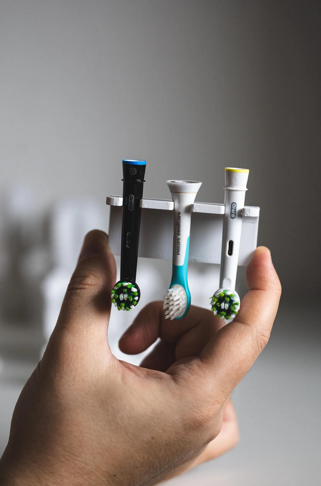 Zahnbürstenkopf Halter (z.B. Oral-B) - Badezimmer Organizer