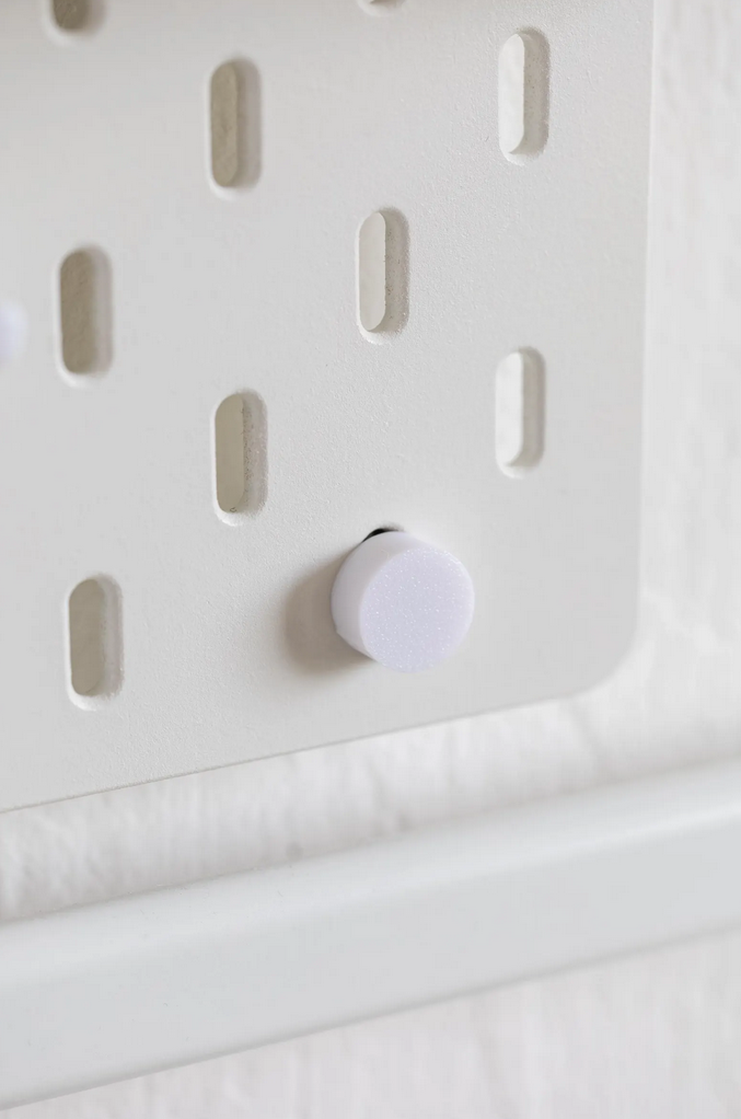 SKADIS Pegboard Schrauben-Abdeckkappen - Rund & Stern (4er-Set)