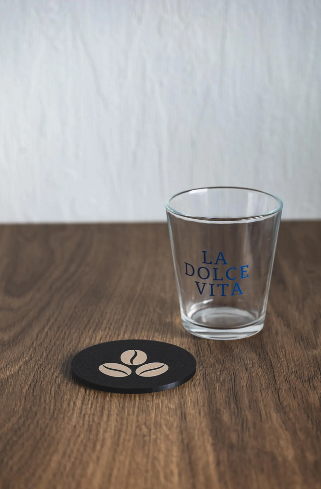 Kaffeebohnen Untersetzer Set aus 2 Stück – Perfekte Deko für Kaffee-Liebhaber