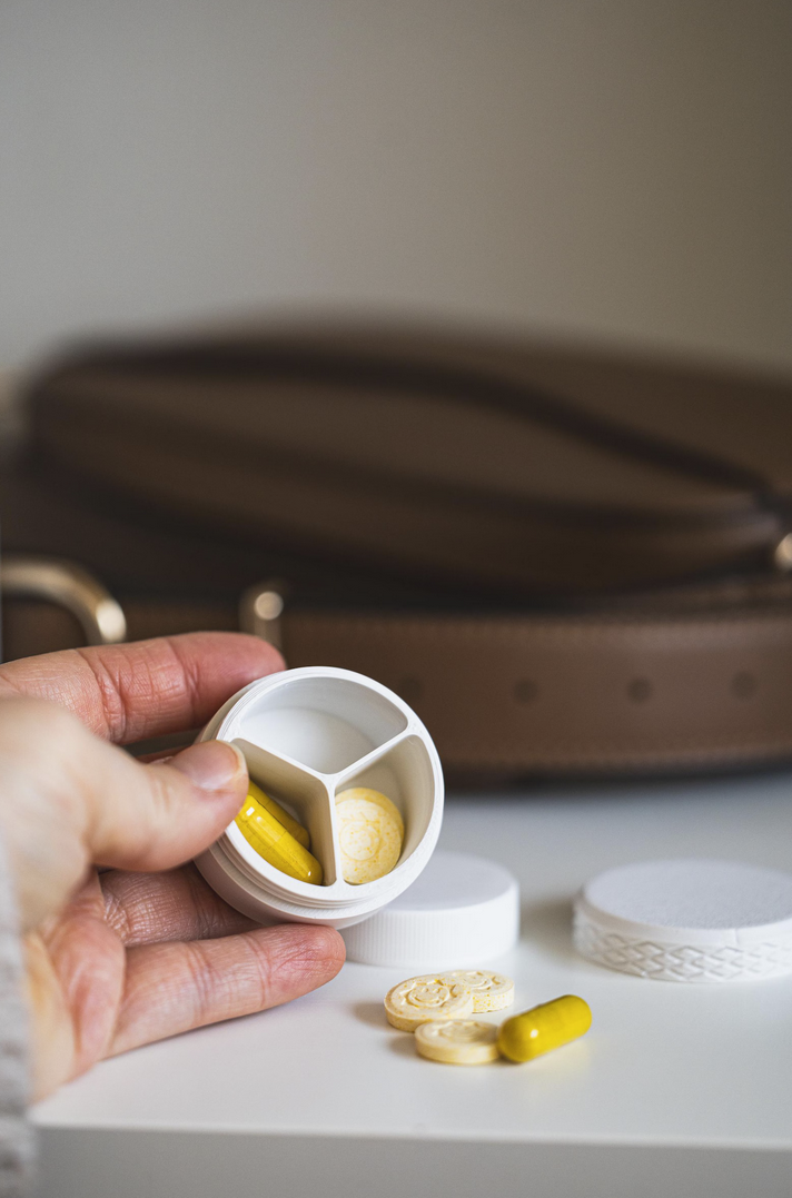 Pille Flasche Keychain, Pillendose - Taschenaufbewahrung